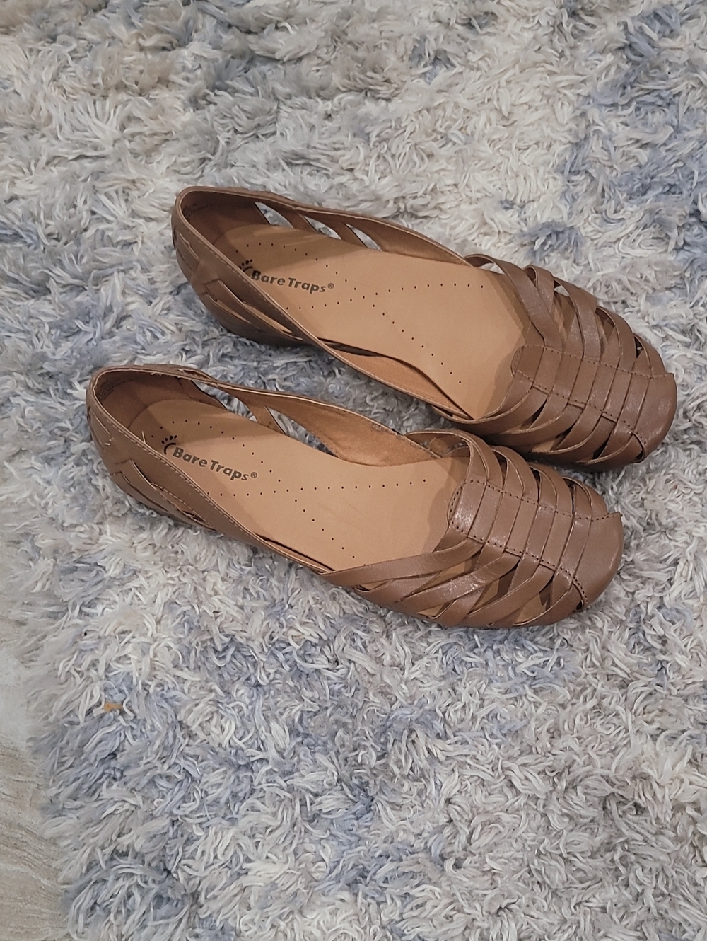 BareTraps Women's Braided Tan Slip-On Flats